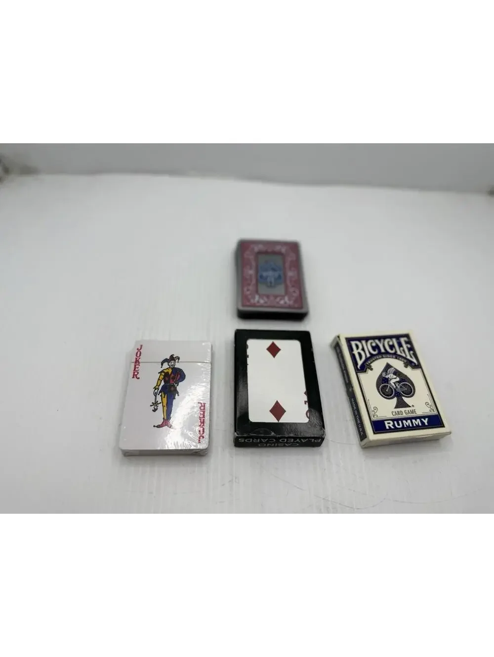 Lot 4 Playing Card Decks Bicycle Rummy Hoyle Casino Joker Vintage Cards
